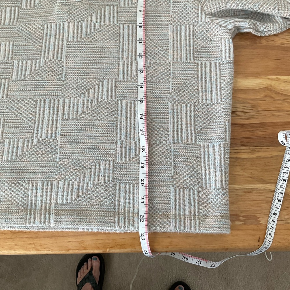 Southern Marsh Gray Patterned Zip-Up Sweater - image 8